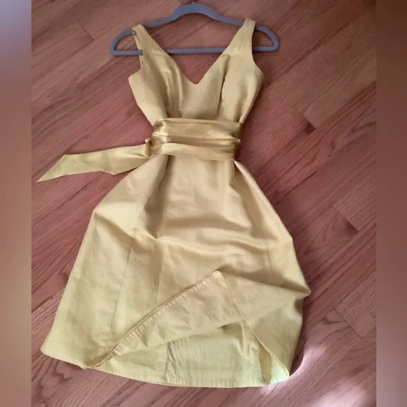 JCREW Canary Yellow A-Line Dress - Picture 5 of 16